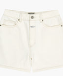 W DENIM SHORTS IN ECRU image 11