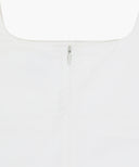 W DENIM SLEEVELESS DRESS IN OFF WHITE image 8
