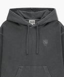 GARMENT DYED HOODIE IN CHARCOAL GREY
