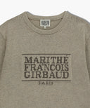 CLASSIC LOGO KNIT PULLOVER IN OATMEAL image 11