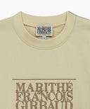 W CLASSIC LOGO CROP SWEATSHIRT IN LIGHT YELLOW image 8