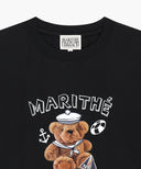 MARINE DRAWING DOODLE GRAPHIC TEE IN BLACK image 8