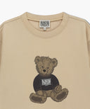 DOODLE BEAR SWEATSHIRT IN BEIGE image 8
