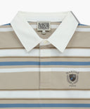 STRIPE COLLAR LONG SLEEVE IN BEIGE image 8