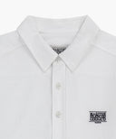 CLASSIC LOGO LINEN SHIRT IN WHITE image 14