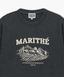 WINERY APPLIQUE LOGO OVER FIT SWEATSHIRT IN CHARCOAL GREY image 8