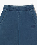 W EMBROIDERY CLASSIC LOGO SWEAT PANTS IN BLUE