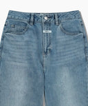 W SLIM BOOT-CUT DENIM PANTS IN LIGHT BLUE image 8