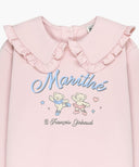 KIDS W FRILL COLLAR SWEATSHIRT IN PINK image 8