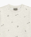 KIDS ALL OVER SWEATSHIRTS IN OATMEAL image 8