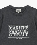 CLASSIC LOGO KNIT PULLOVER IN CHARCOAL GREY image 8