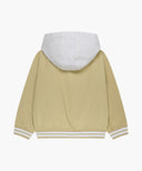 KIDS DETACHBLE BASEBALL JACKET IN BEIGE