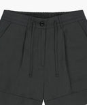 W EASY LINEN SHORTS IN CHARCOAL GREY image 8
