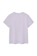 APPLIQUE LOGO PATCH TOP IN LILAC image 13