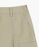W COTTON CARGO MINI SKIRT IN BEIGE image 18