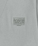 SMALL CLASSIC LOGO V-NECK KNIT CARDIGAN IN GRAY image 9