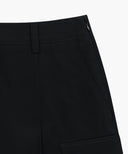 W COTTON CARGO MINI SKIRT IN BLACK image 12