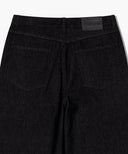 M WIDE RAW DENIM PANTS IN BLACK image 9