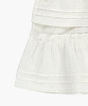 W LAYERED RUFFLE SKIRT IN WHITE image 9