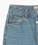 W SLIM STARIGHT DENIM PANTS IN LIGHT BLUE
