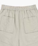 W EASY LINEN SHORTS IN LIGHT BEIGE image 9