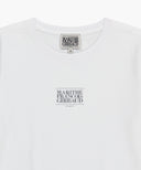 W SMALL CLASSIC LOGO TEE IN WHITE image 8