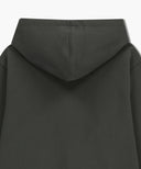 CLASSIC LOGO EMBROIDERY HOODIE (BRUSHED) IN CHARCOAL GREY