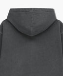GARMENT DYED HOODIE IN CHARCOAL GREY