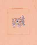 KIDS DOODLE CLASSIC LOGO POCKET SLEEVELESS IN ORANGE image 9