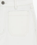 W BOOT-CUT DENIM PANTS IN WHITE image 12