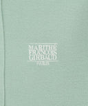 W SMALL CLASSIC LOGO CROP KNIT HOODIE ZIPUP IN MINT image 9