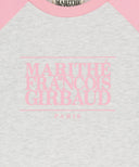 KIDS CLASSIC LOGO OVERSIZED RAGLAN TEE IN PINK