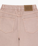 W LONG BERMUDA DENIM PANTS IN DUST PINK image 9