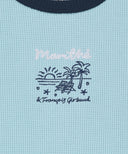 KIDS WAFFLE RINGER SLEEVELESS IN LIGHT BLUE image 9