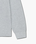 CREST LOGO JERSEY POLO LONG SLEEVE IN LIGHT HEATHER GREY image 9