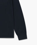 CREST LOGO JERSEY POLO LONG SLEEVE IN NAVY image 9