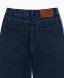 W SLIM BOOT-CUT DENIM PANTS IN BLUE image 9