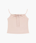 W CRINKLE SLEEVELESS + CARDIGAN SET IN PINK image 9