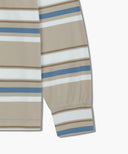 STRIPE COLLAR LONG SLEEVE IN BEIGE image 9