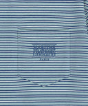 SMALL CLASSIC LOGO STRIPE RINGER TEE IN BLUE image 9