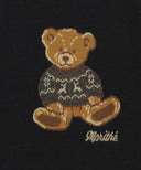 DOODLE BEAR KNIT PULLOVER IN NAVY image 9