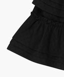 W LAYERED RUFFLE SKIRT IN BLACK image 9