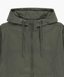 HOODED PACKABLE NYLON JACKET IN GRAY image 9