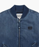 MARITHE X ALPHA INDUSTRIES MA-1 JUMPER IN BLUE image 9