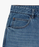 NEW M HIGH STRAIGHT DENIM PANTS IN BLUE image 9