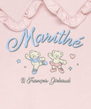 KIDS W FRILL COLLAR SWEATSHIRT IN PINK image 9