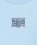 W FLOWER CLASSIC LOGO CROP SWEATSHIRT IN SKY BLUE image 9