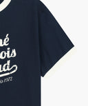 VINTAGE LOGO RINGER TEE IN NAVY image 9
