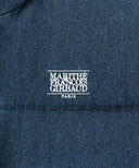 CLASSIC LOGO DENIM DOWN JACKET IN DARK BLUE image 9