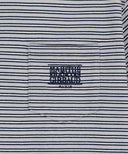 SMALL CLASSIC LOGO STRIPE RINGER TEE IN NAVY image 9